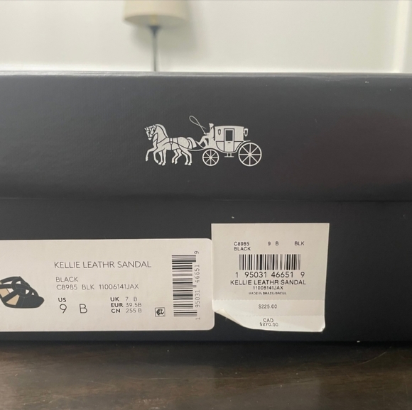 Coach Kellie Leather Sandals SZ 9 - Picture 5 of 9